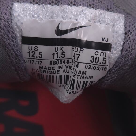 Nike Zoom Fly Athletic Lace Up Shoe Mens Size 12.5 880848-004 Gray Pink main image 7